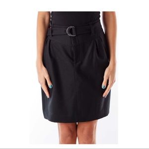 Banana Republic 00P Black wool mini Skirt